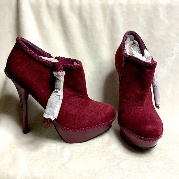 Brand New Burgundy Boots - Picture 3 of 5